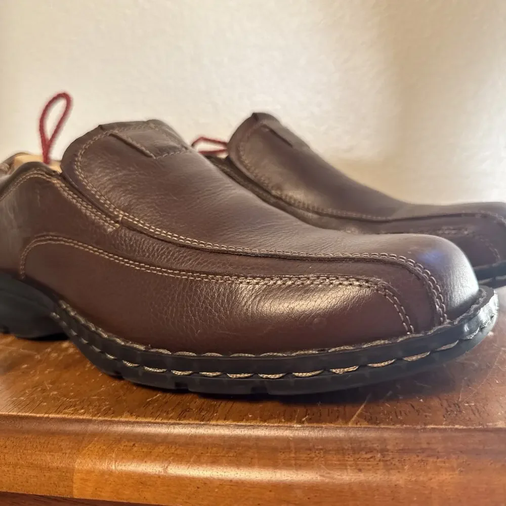 GH Bass Co Mens Lenny Brown Leather Slip On Loafer Shoes‎ Size 8 M